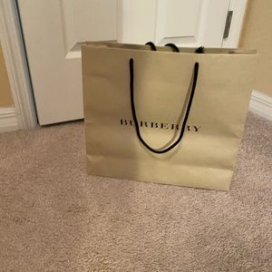 Authentic Burberry paper empty bag